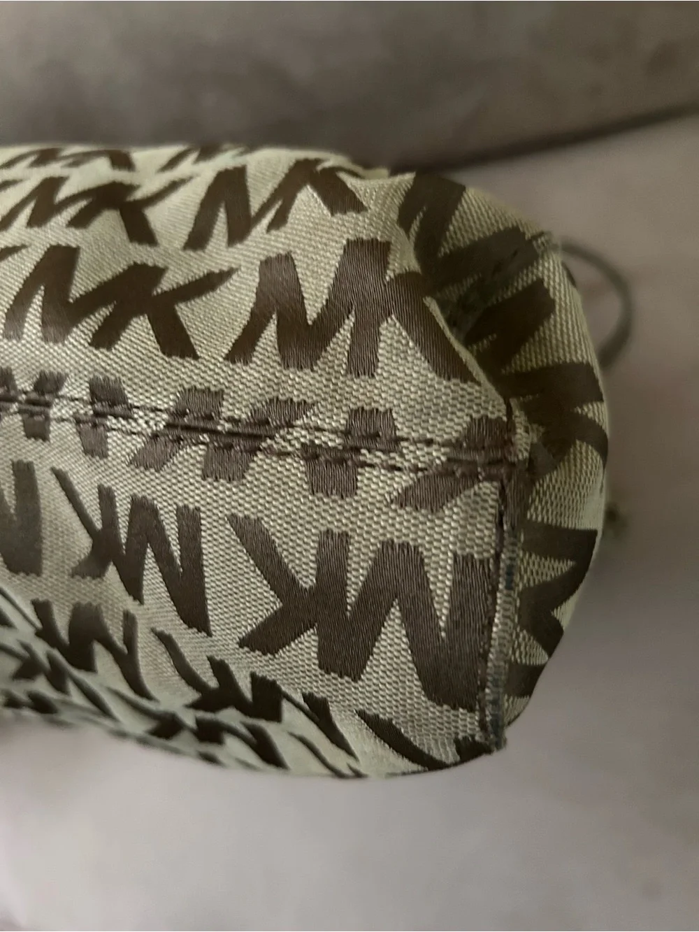 Michael Kors Jet Set Brown/Tan Signature Monogram Tote